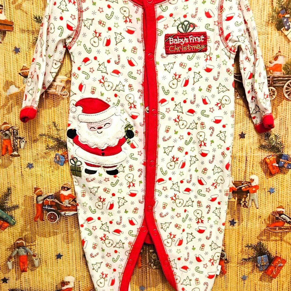 UNISEX FIRST MOMENTS HOLIDAY ONSIE (3MO)